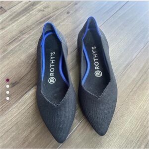 Rothy's Black and Blue Women's Flats